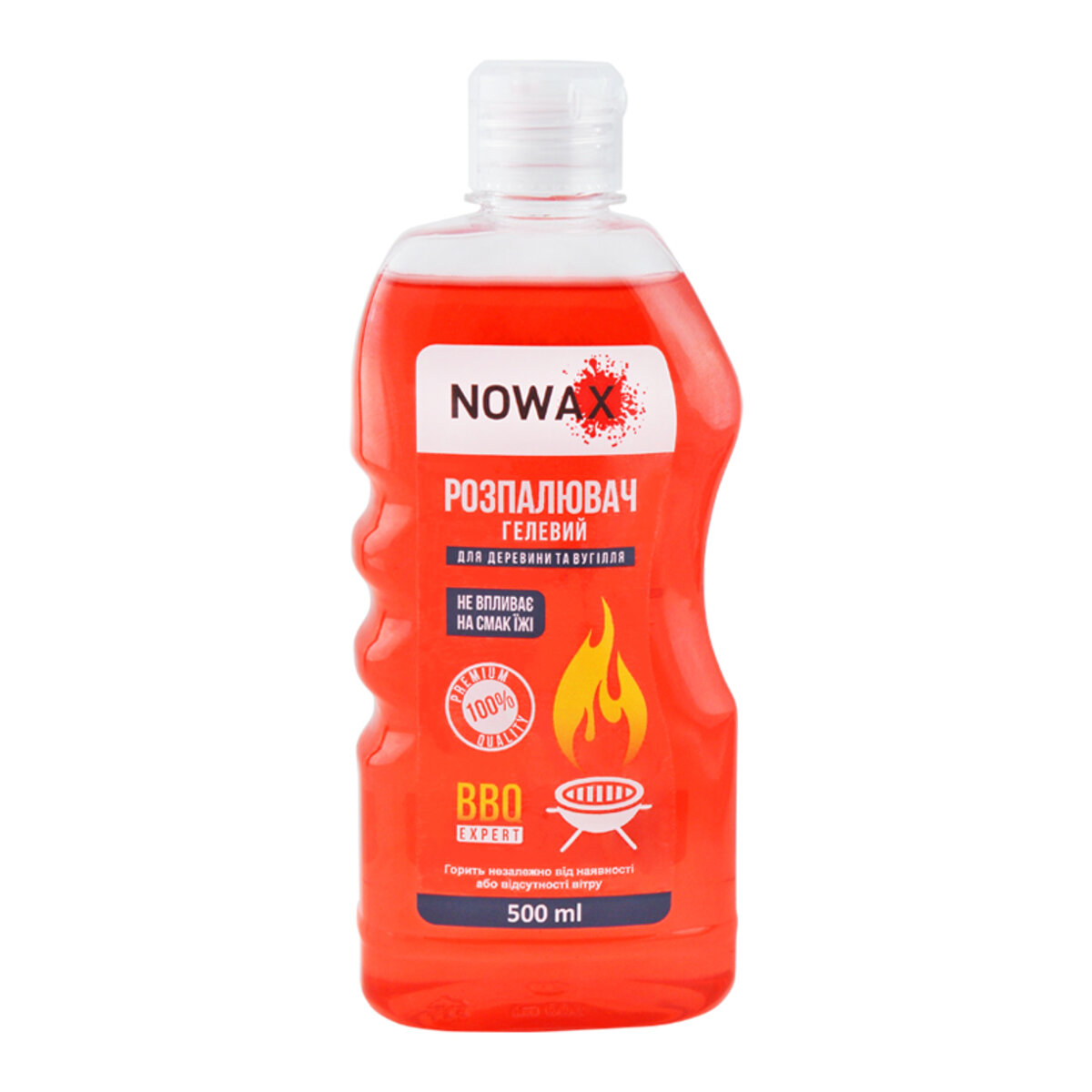 Розпалювач для дерева та вугілля Nowax гелевий, 500мл (NX00520) дивитися фото №1