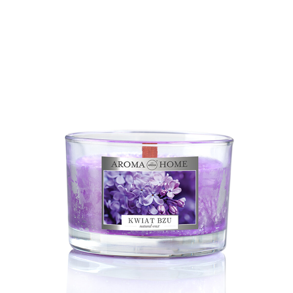 Ароматична свічка Aroma Home Natural Waxes Candle 115г - LILAC FLOWER  (83666) дивитися фото №1