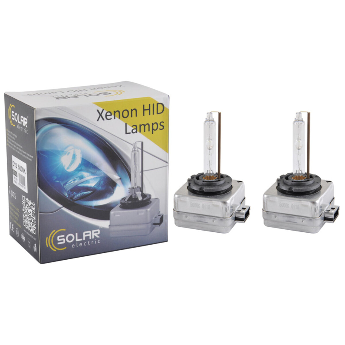 Ксенонова лампа Solar D1S 5000K, 85V, 35W PK32d-2, 2шт (8115) дивитися фото №1