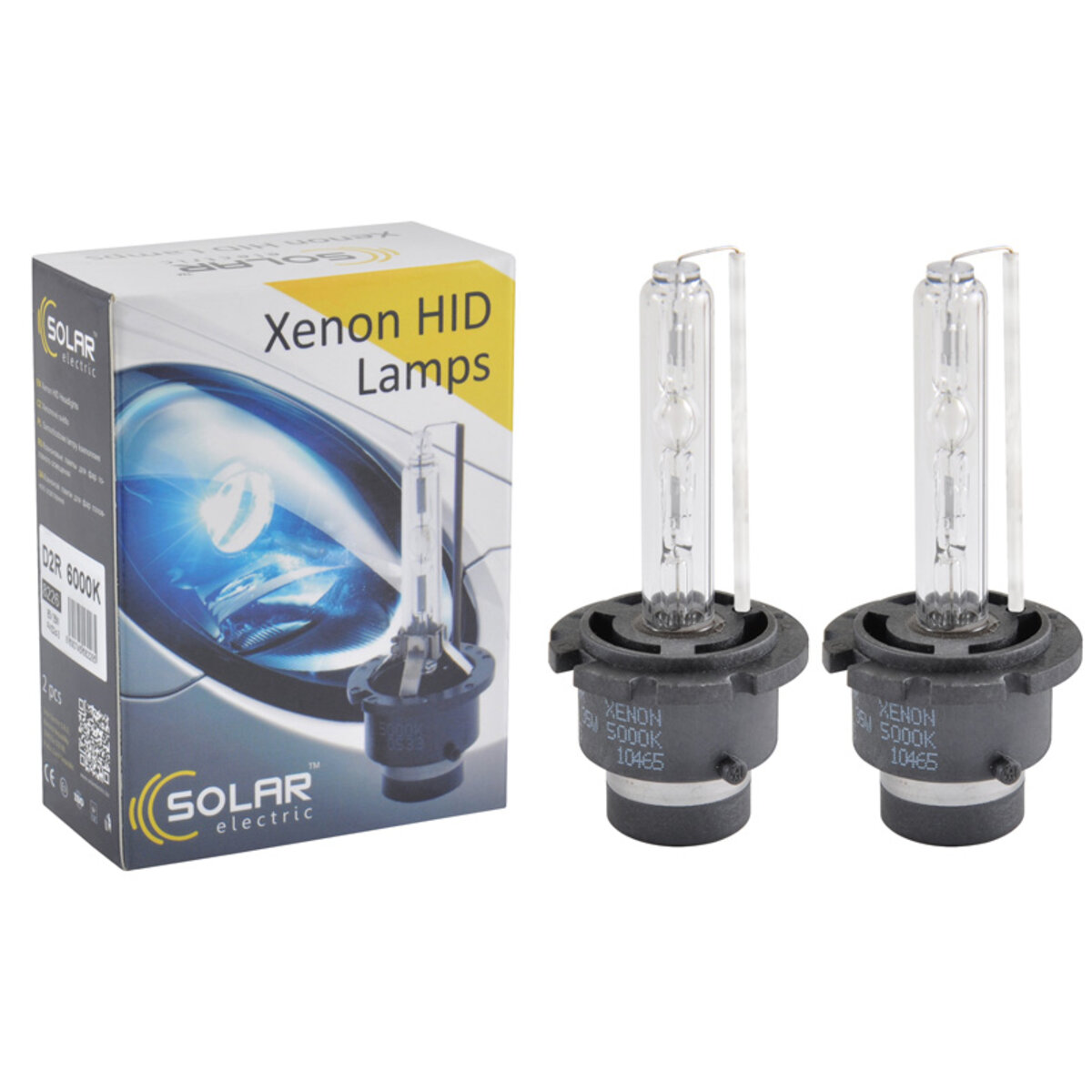 Ксенонова лампа Solar D2R 5000K, 85V, 35W PK32d-3, 2шт (8225) дивитися фото №1