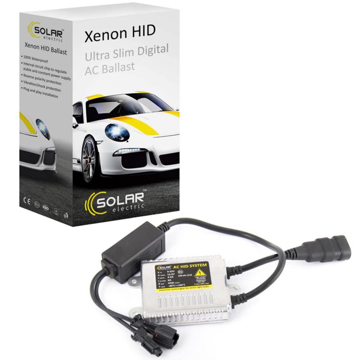 Блоки розпалювання Solar Slim Solar Ballast, 35W, 9-16V, KET (1540) дивитися фото №1