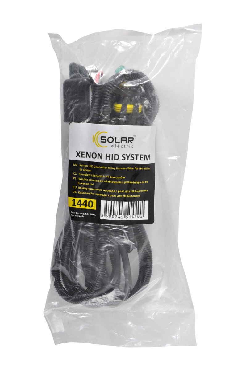 Провід комутаційні з реле Solar H4 bi-xenon Wire (1440) дивитися фото №2