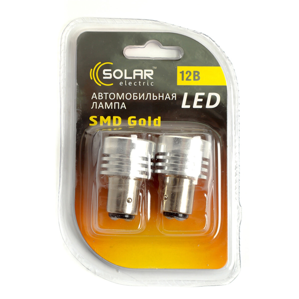 LED автолампа Solar 12V S25 BAY15d 4SMD 2W white (LS238) дивитися фото №1