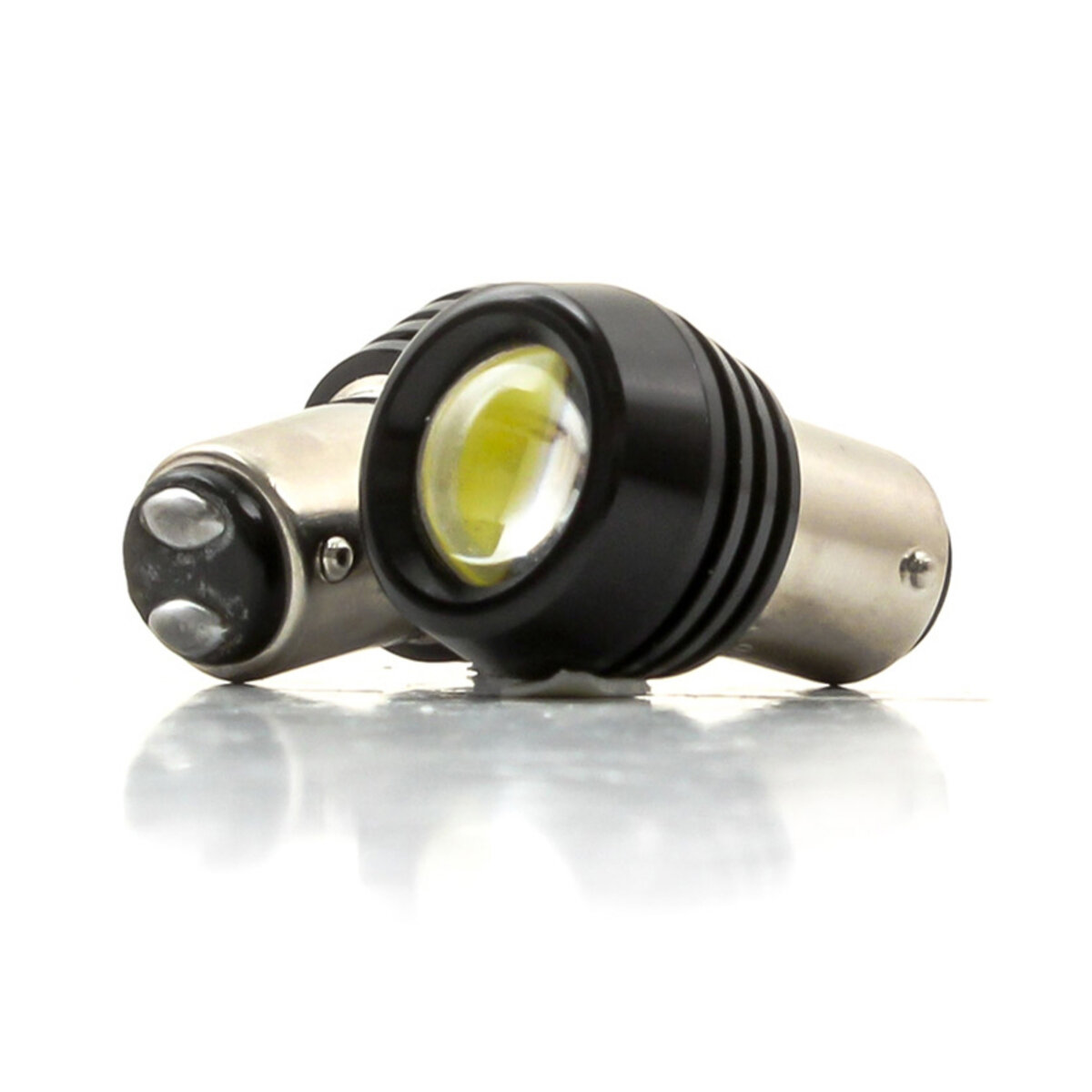 LED автолампа Solar 12V S25 BAY15D 1SMD 1.5W+Lens white (LS240) дивитися фото №1