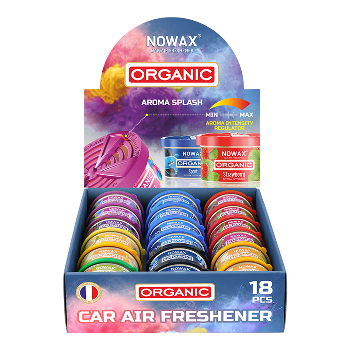 MIX ароматизаторів Nowax серія Organic у виставковий бокс (NX00118) дивитися фото №1