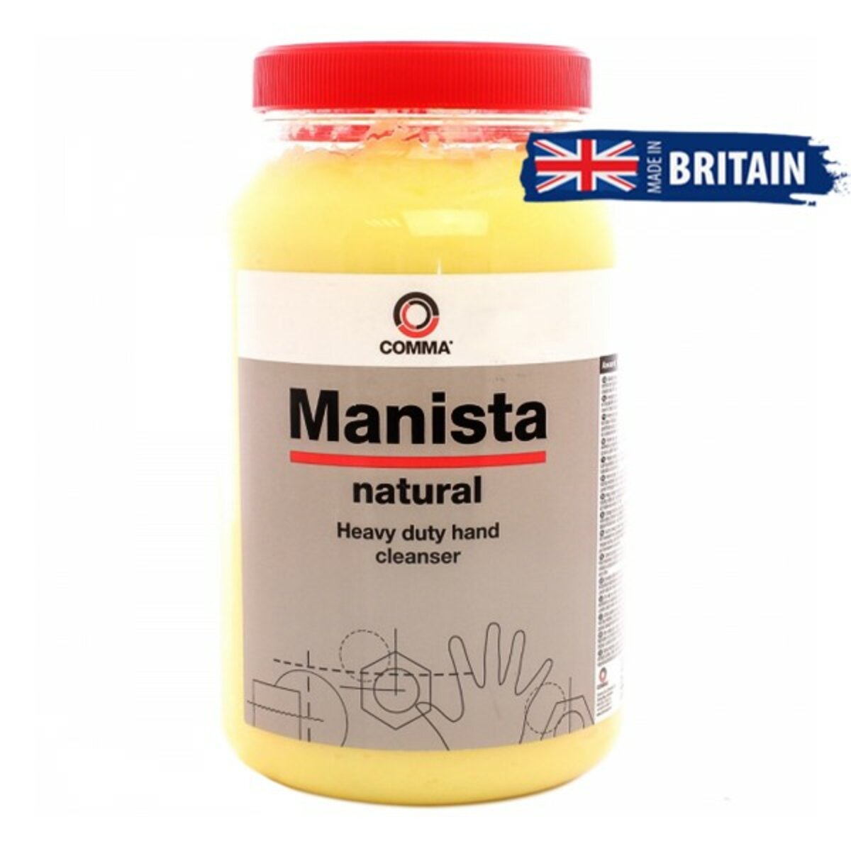 Паста для миття рук Comma MANISTA NATURAL 3 кг (MAN3L) дивитися фото №1