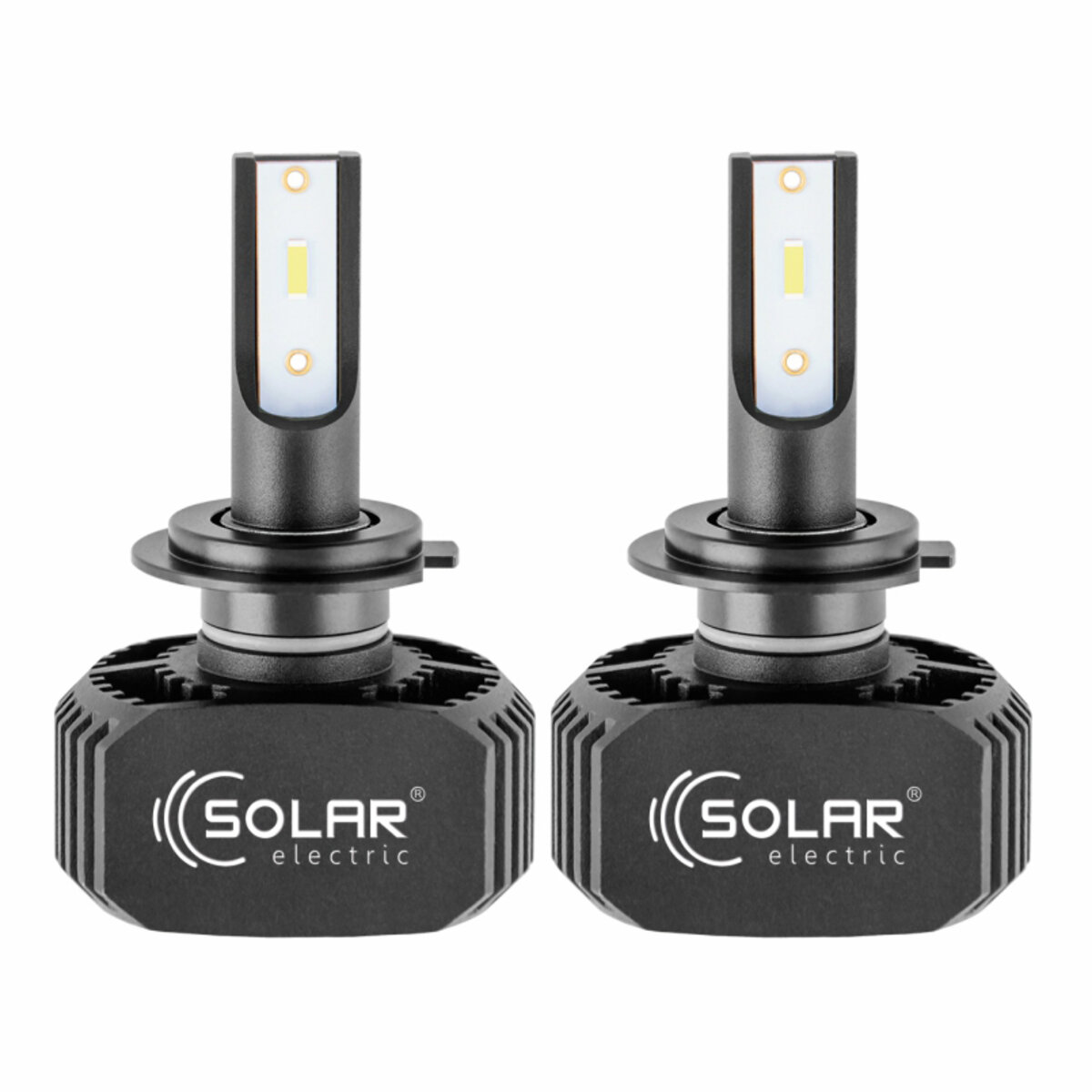 LED автолампа Solar H7 12/24V 6000K 5000Lm 40W, CSP1860 2шт (8207) дивитися фото №2