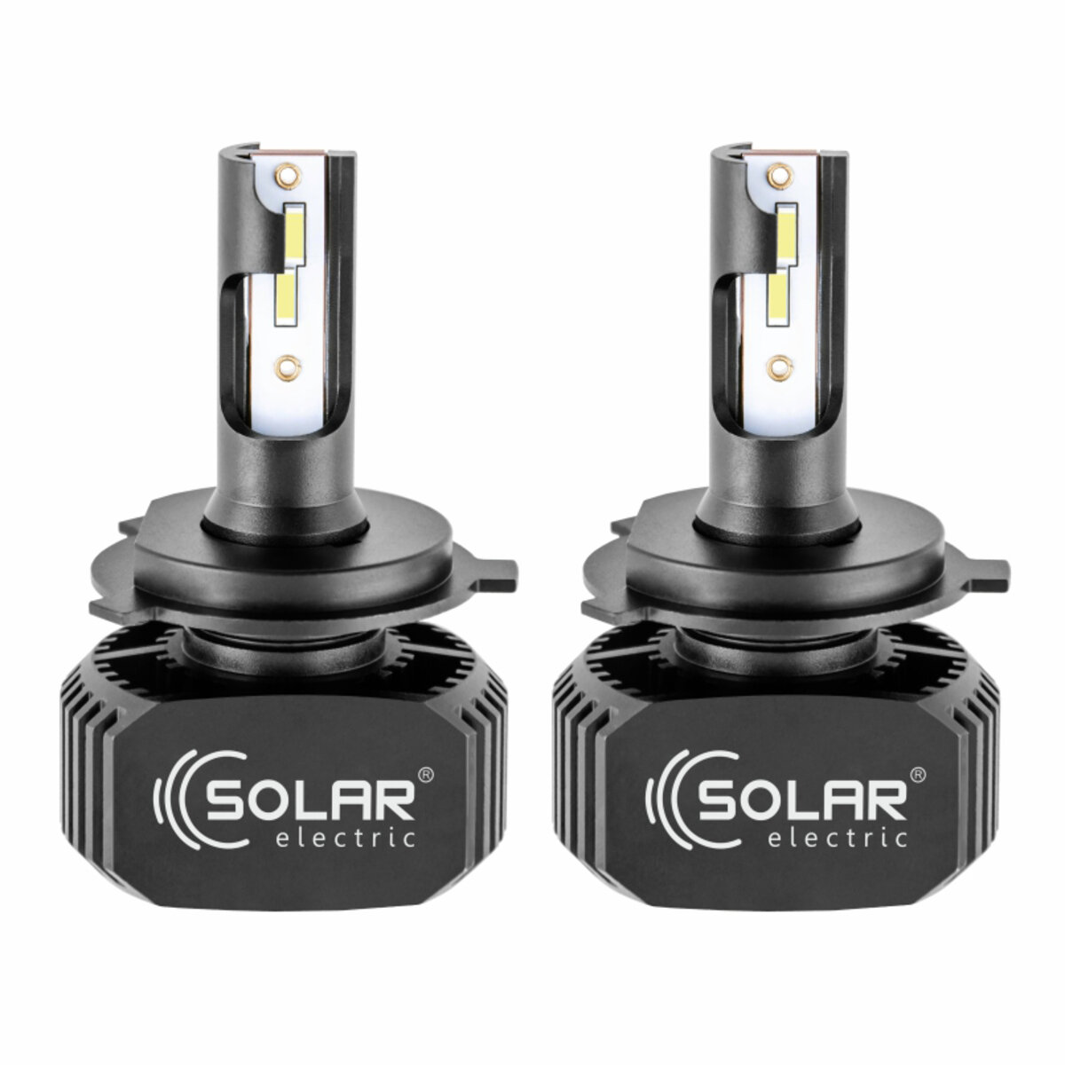 LED автолампа Solar H4 12/24V 6000K 5000Lm 40W, CSP1860 2шт (8204) дивитися фото №2
