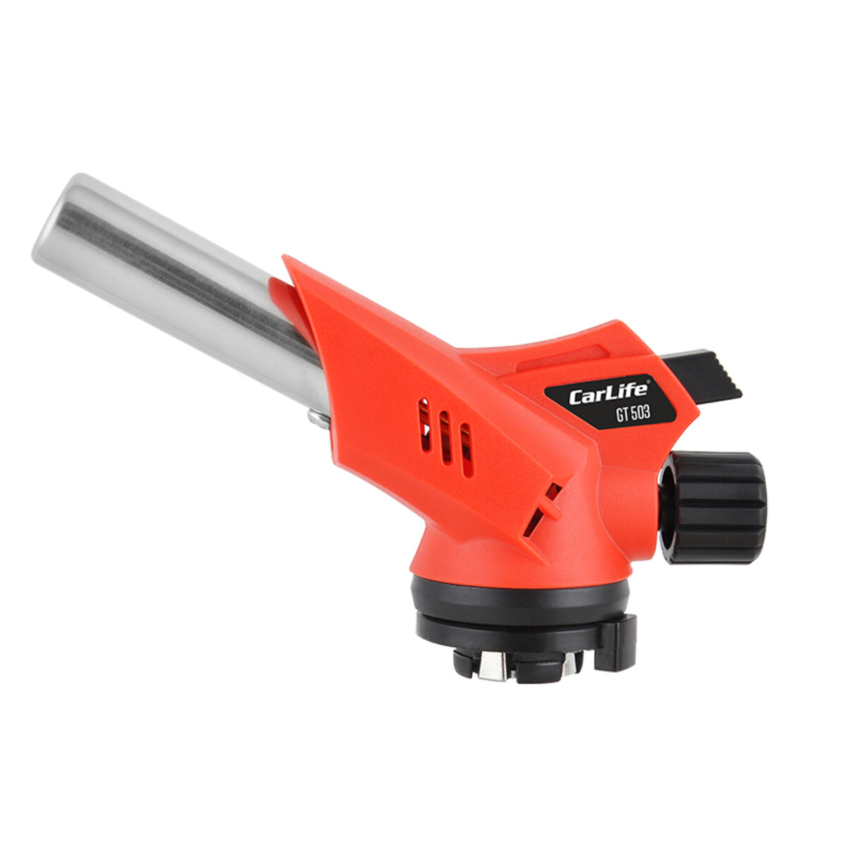 Газовий пальник Carlife, сопло: Ø 20мм, довжина 60мм з пєзопідпалом, оберт. 360° (GT503) дивитися фото №2