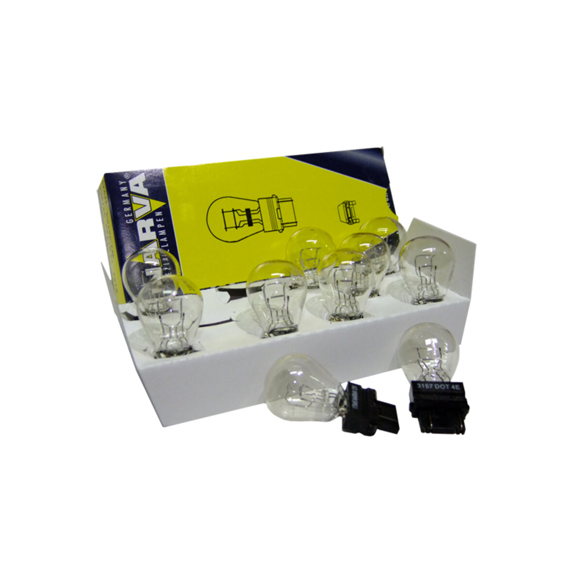 Лампа розжарювання Narva P27/7W 12V 27/7W W2,5x16q, 10шт (17945) дивитися фото №2