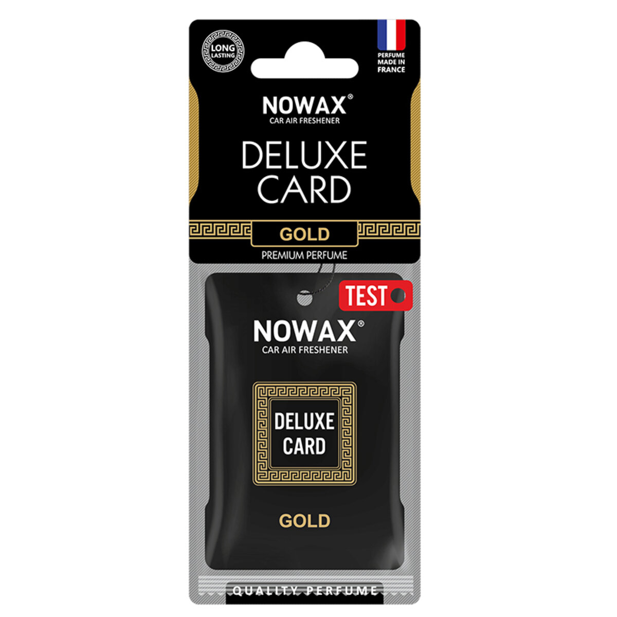 Автомобільний Ароматизатор Nowax Delux Card Gold, 6g сухий (NX07731) | Аромат: Парфуми дивитися фото №1