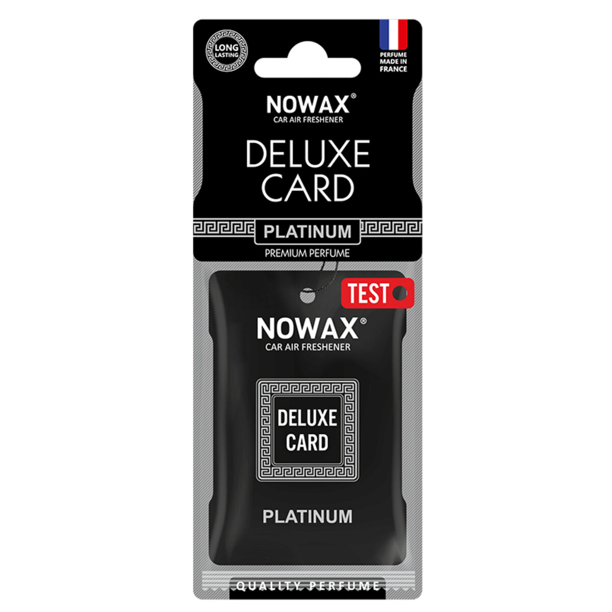 Автомобільний Ароматизатор Nowax Delux Card Platinum, 6g сухий (NX07735) | Аромат: Парфуми дивитися фото №1