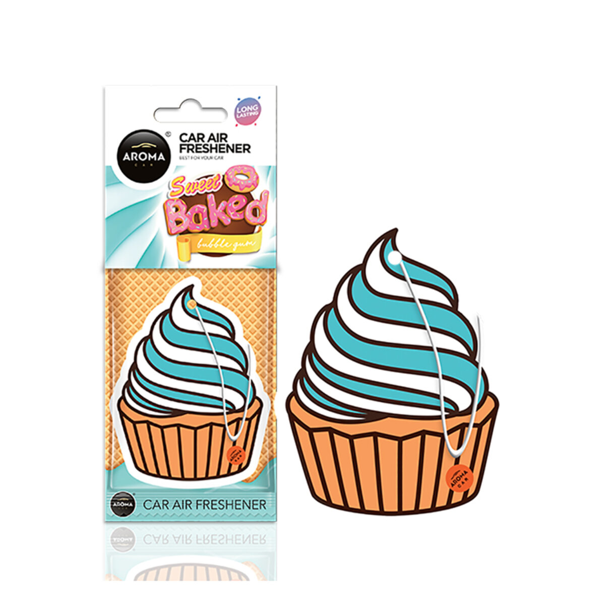 Автомобільний Ароматизатор Aroma Car Cellulose SWEETS - Bakery Blue сухий (83395) | Аромат: Інший дивитися фото №1