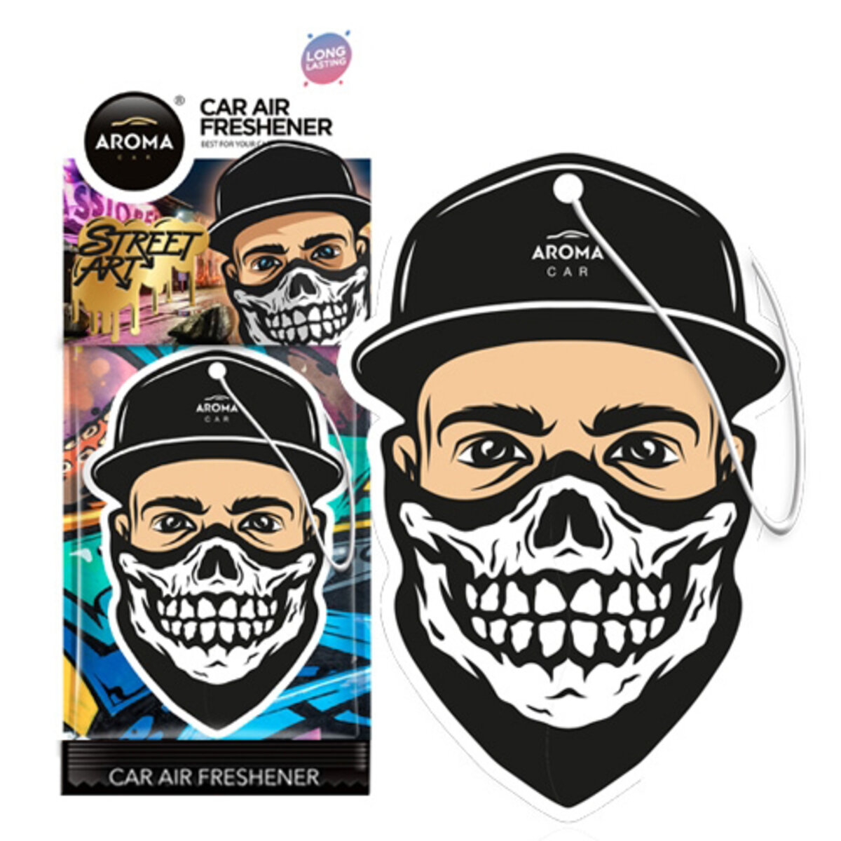 Автомобільний Ароматизатор Aroma Car Cellulose STREET ART - Jaw сухий (83267) | Аромат: Інший дивитися фото №1