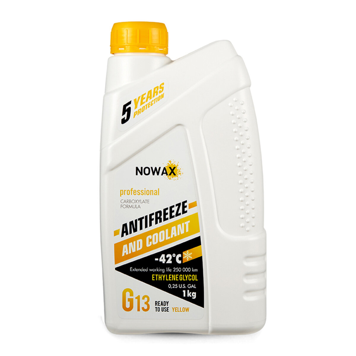 Антифриз Nowax Yellow G13 желтый готовый 1кг (NX01012) смотреть фото №1