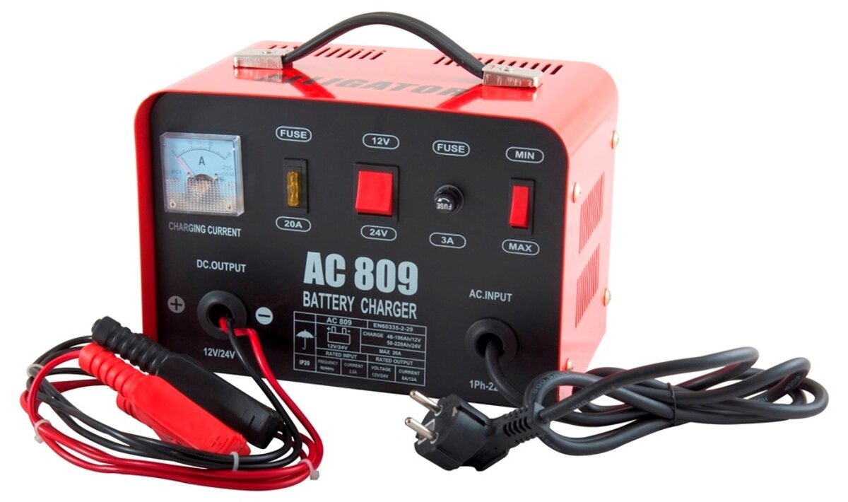 Зарядний пристрій АКБ Alligator 12/24V, 20А (AC809) дивитися фото №2