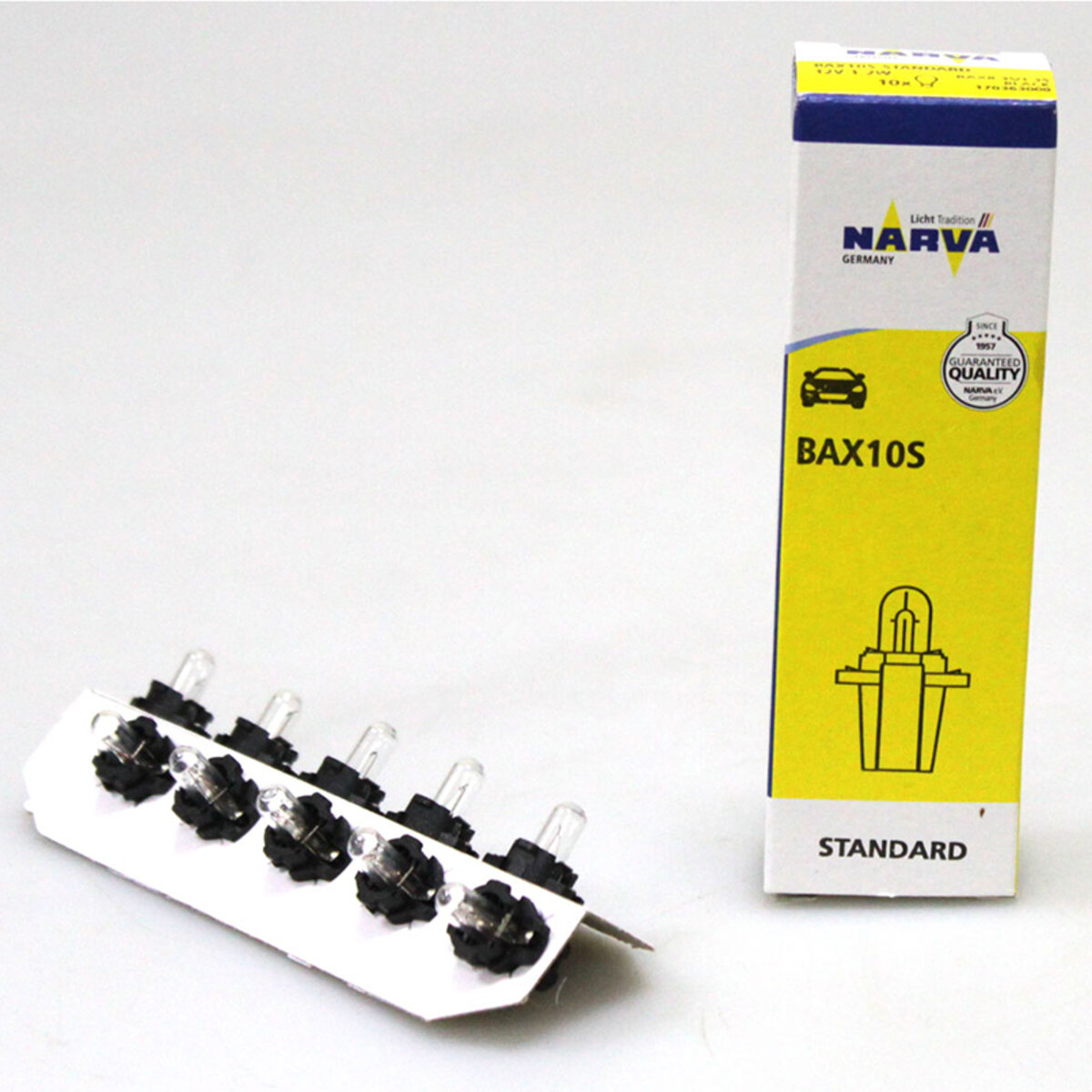 Лампа розжарювання Narva 12V 1.2W B8.3D BAX10D (17036) дивитися фото №2