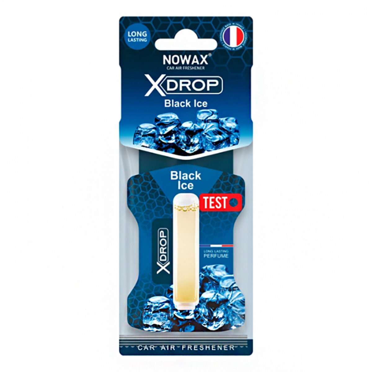 Автомобільний Ароматизатор целюлозний з капсулою Nowax серія X Drop - Black ice (NX07727) | Аромат: Парфуми дивитися фото №1