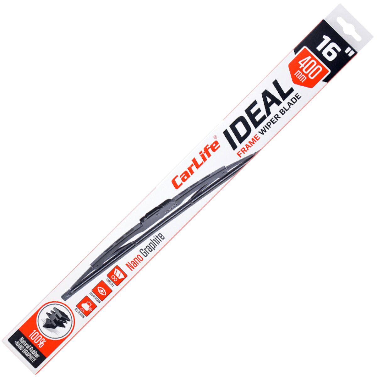 Каркасна щітка CarLife IDEAL 16/400мм (I40) дивитися фото №1