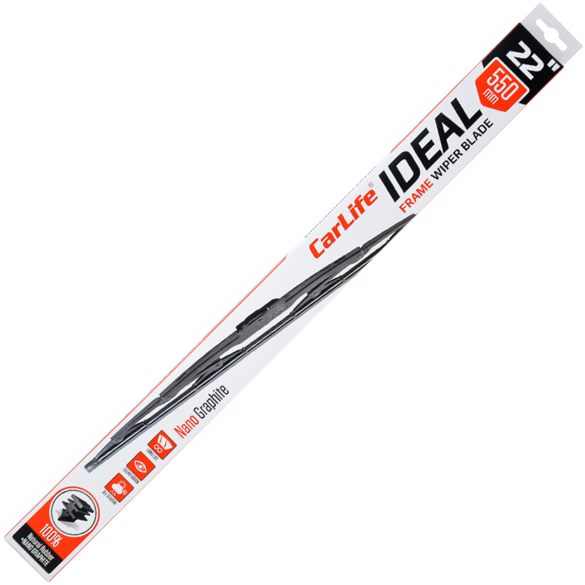 Каркасна щітка CarLife IDEAL 22/550мм (I55) дивитися фото №1