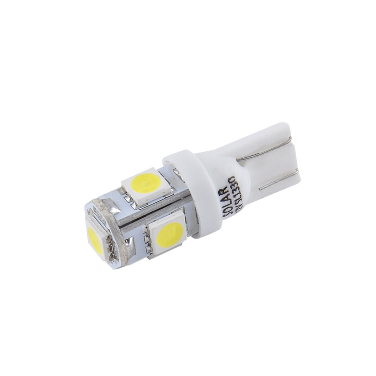 LED автолампа Solar 12V T10 W2.1x9.5d 5SMD white, 2шт SL1330 (SL1330) дивитися фото №3
