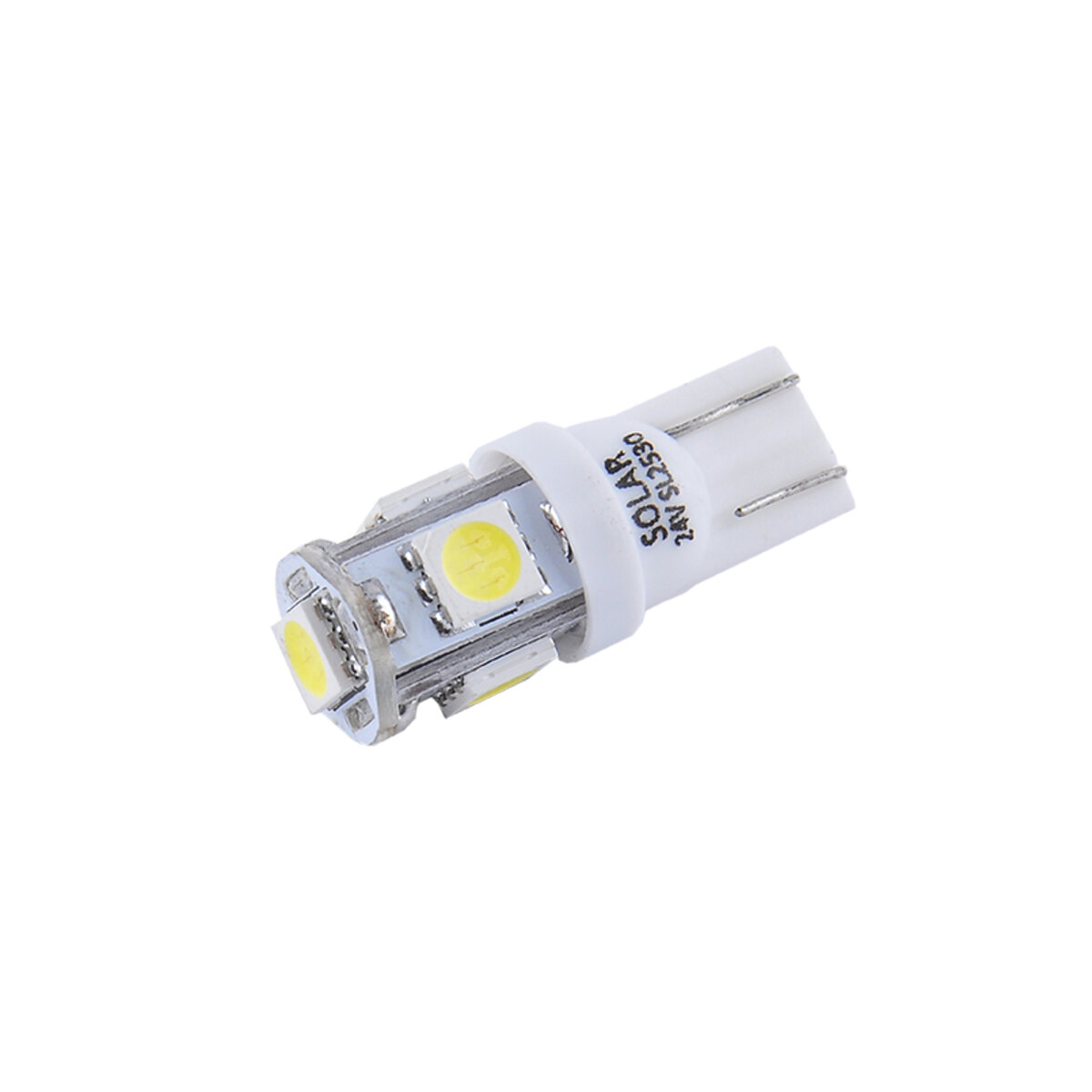 LED автолампа Solar 24V T10 W2.1x9.5d 5SMD white, 2шт (SL2530) дивитися фото №3