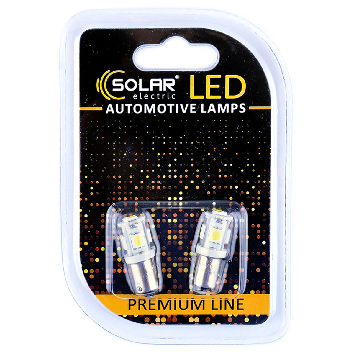 LED автолампа Solar 24V T8.5 BA9s 5SMD white, 2шт (SL2531) дивитися фото №1