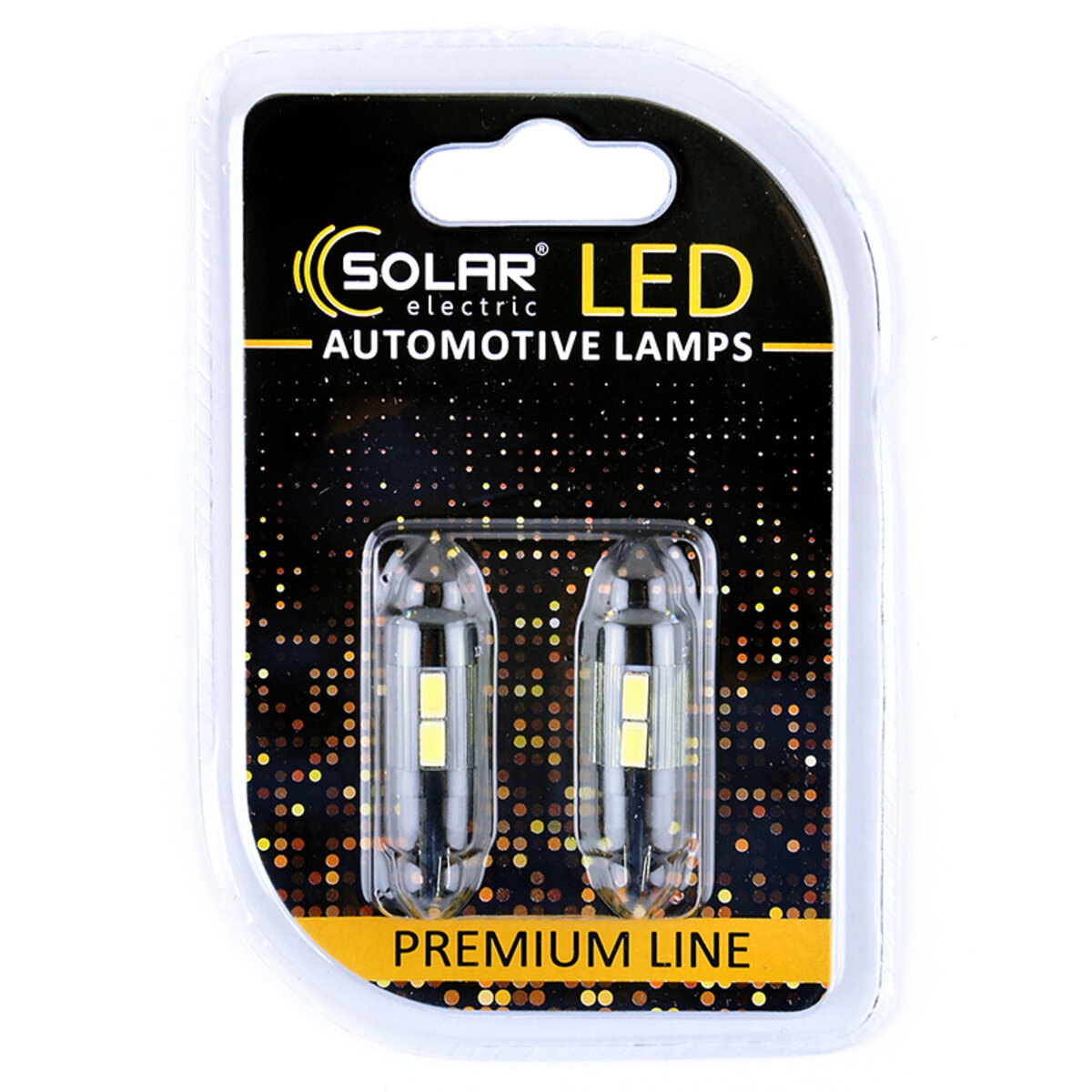 LED автолампа Solar 12V T10 W2.1x9.5d 10SMD white, 2шт SL1345 (SL1345) смотреть фото №1