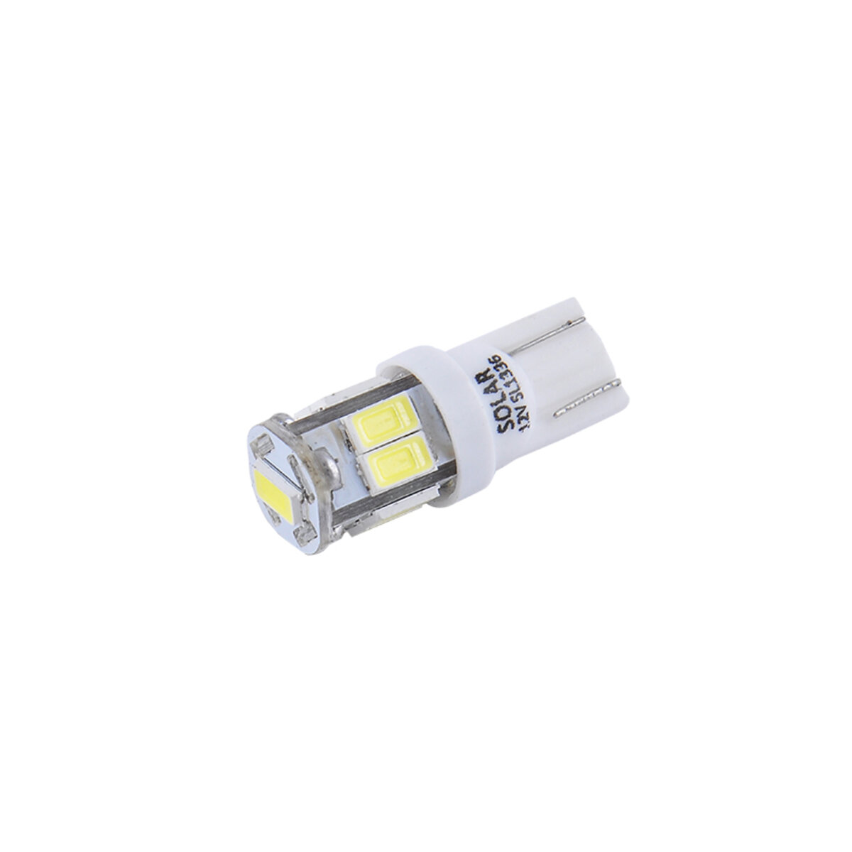 LED автолампа Solar 12V T10 W2.1x9.5d 9SMD white, 2шт (SL1336) дивитися фото №3