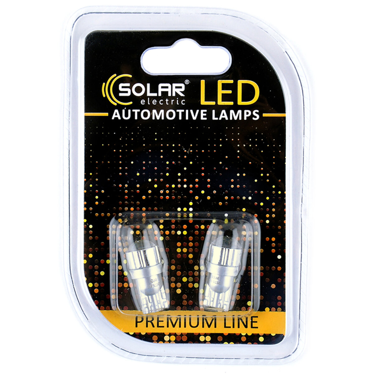 LED автолампа Solar 12V T10 W2.1x9.5d white, 2шт (SL1343) дивитися фото №1