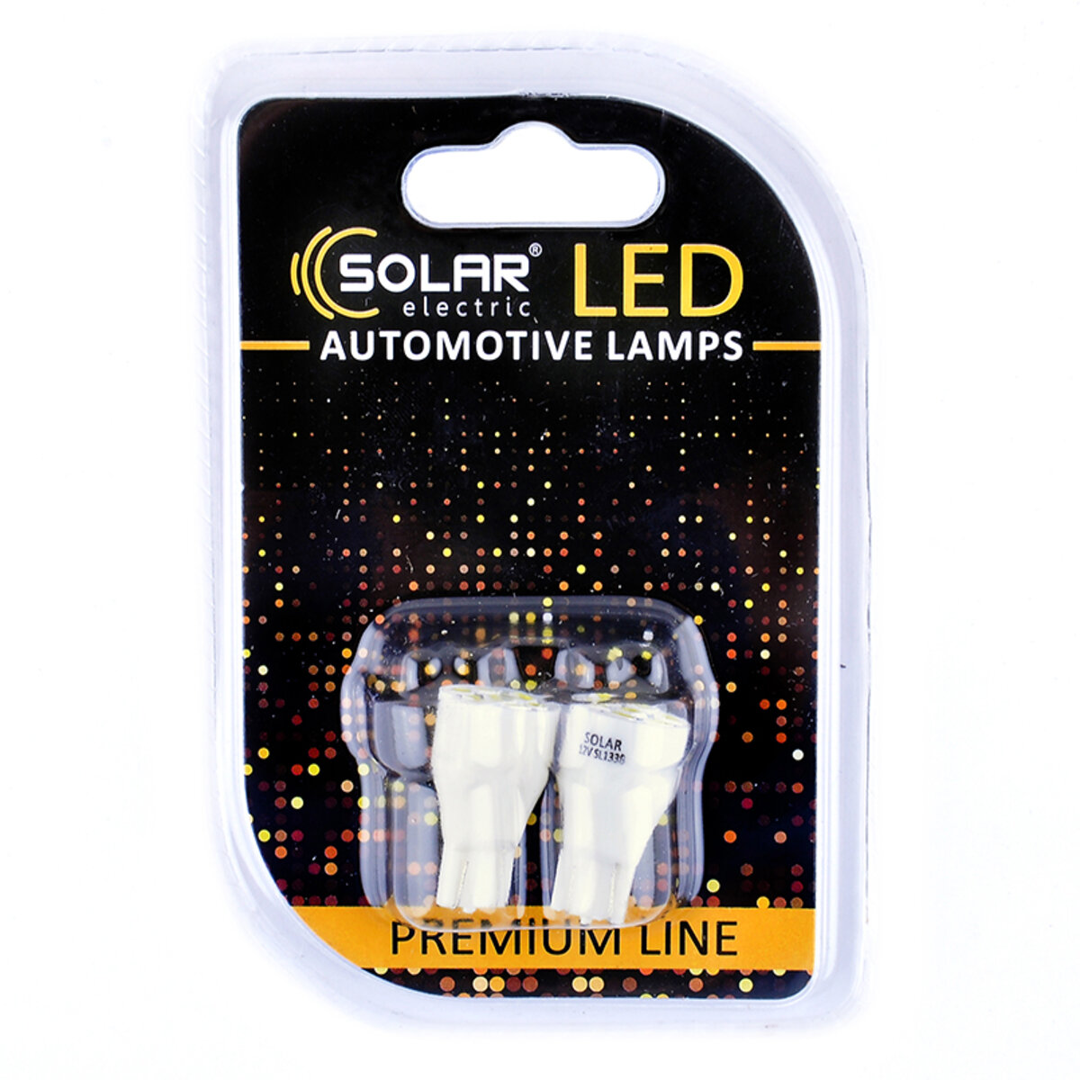 LED автолампа Solar 12V T10 W2.1x9.5d 7SMD white, 2шт (SL1338) дивитися фото №1