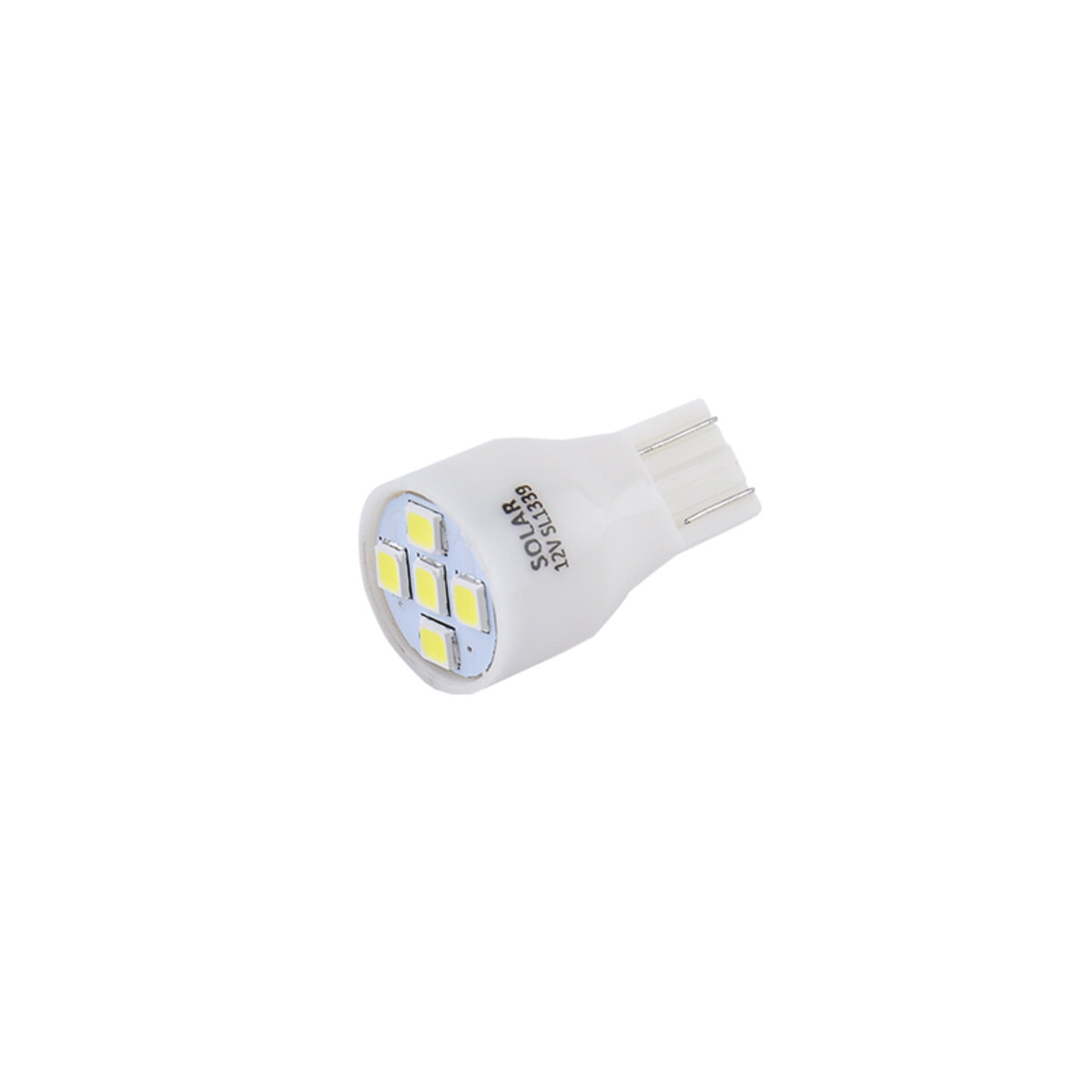 LED автолампа Solar 12V T10 W2.1x9.5d 5SMD white, 2шт SL1339 (SL1339) дивитися фото №3