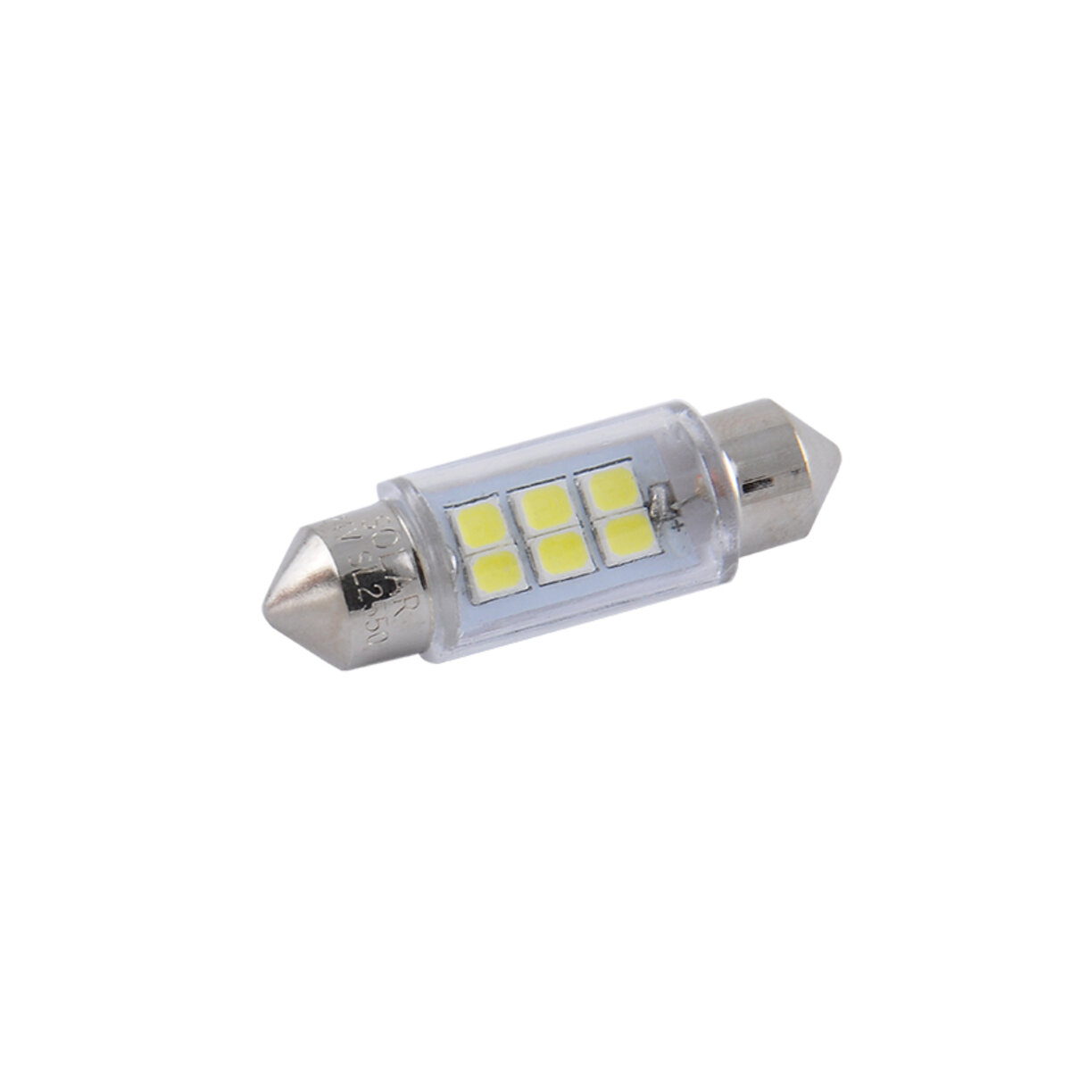 LED автолампа Solar 24V SV8.5 T11x36 6SMD white, 2шт (SL2550) дивитися фото №3