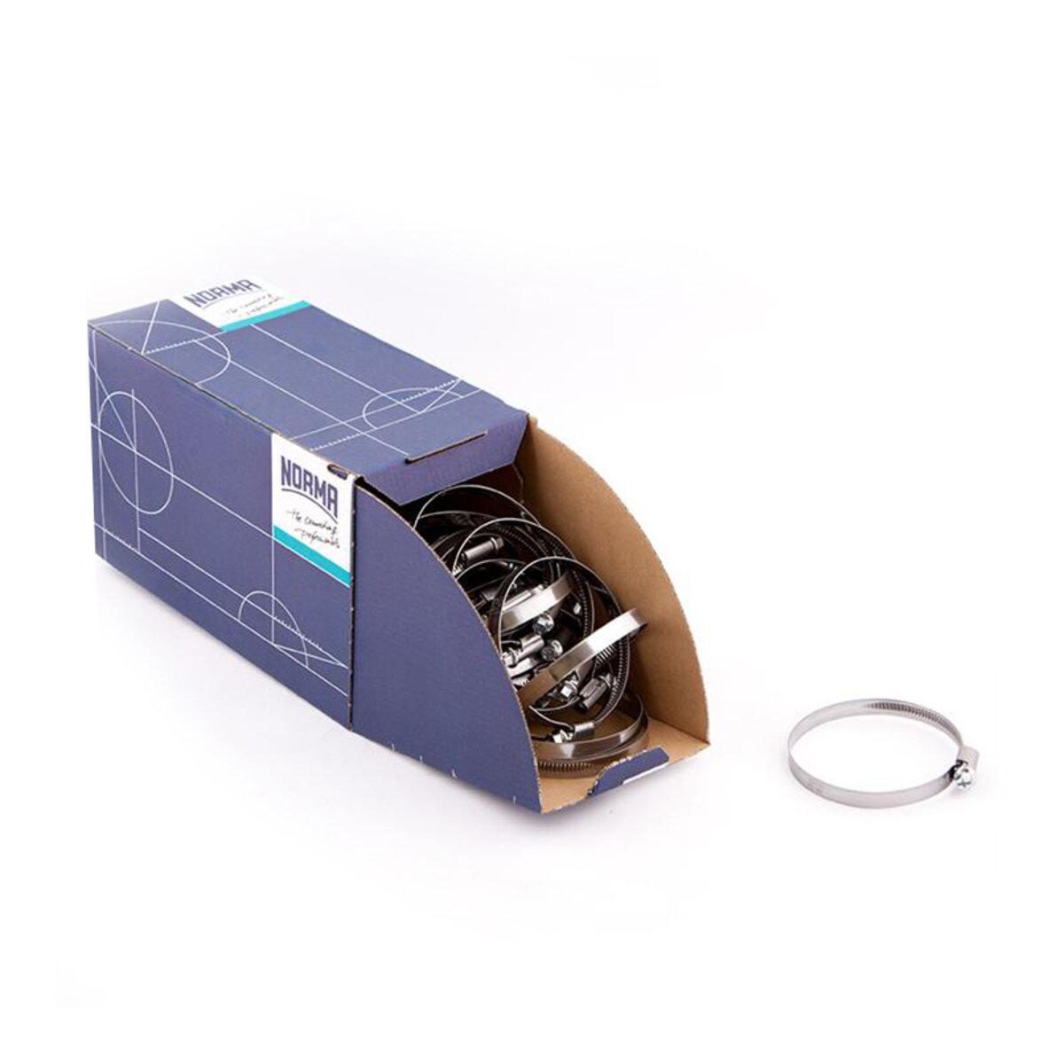 Хомути Norma 60-80/W1, 9мм C7, 25шт (0126 7565 070) дивитися фото №1