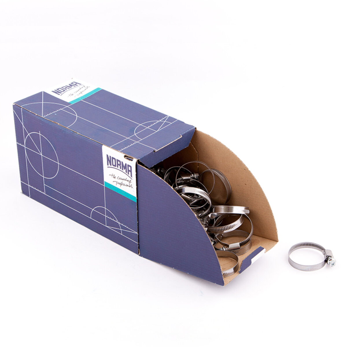 Хомути Norma 30-45/W2, 9мм C7, 100шт (0126 7702 037) дивитися фото №1