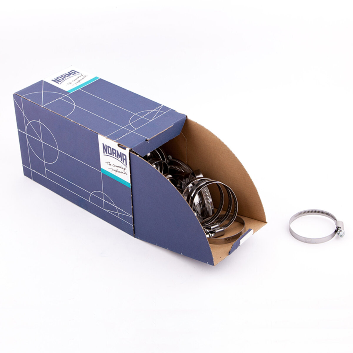 Хомути Norma 40-60/W2, 9мм C7, 50шт (0126 7702 050) дивитися фото №1