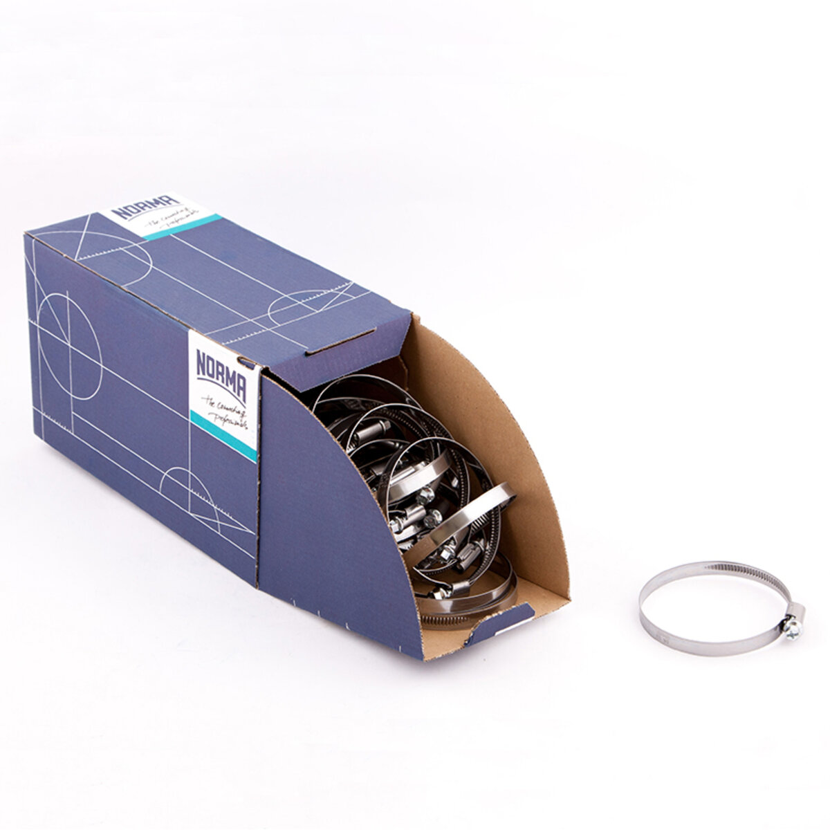 Хомути Norma 60-80/W2, 9мм C7, 25шт (0126 7702 070) дивитися фото №1