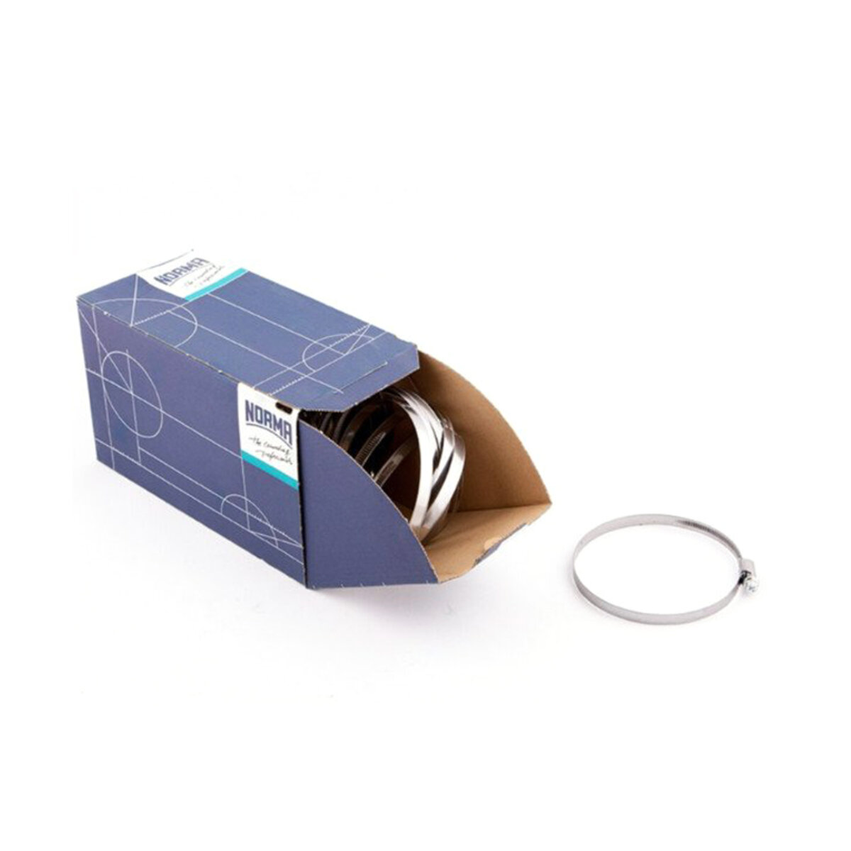 Хомути Norma 120-140/W1, 9мм C7, 100шт (0126 6565 130) дивитися фото №1