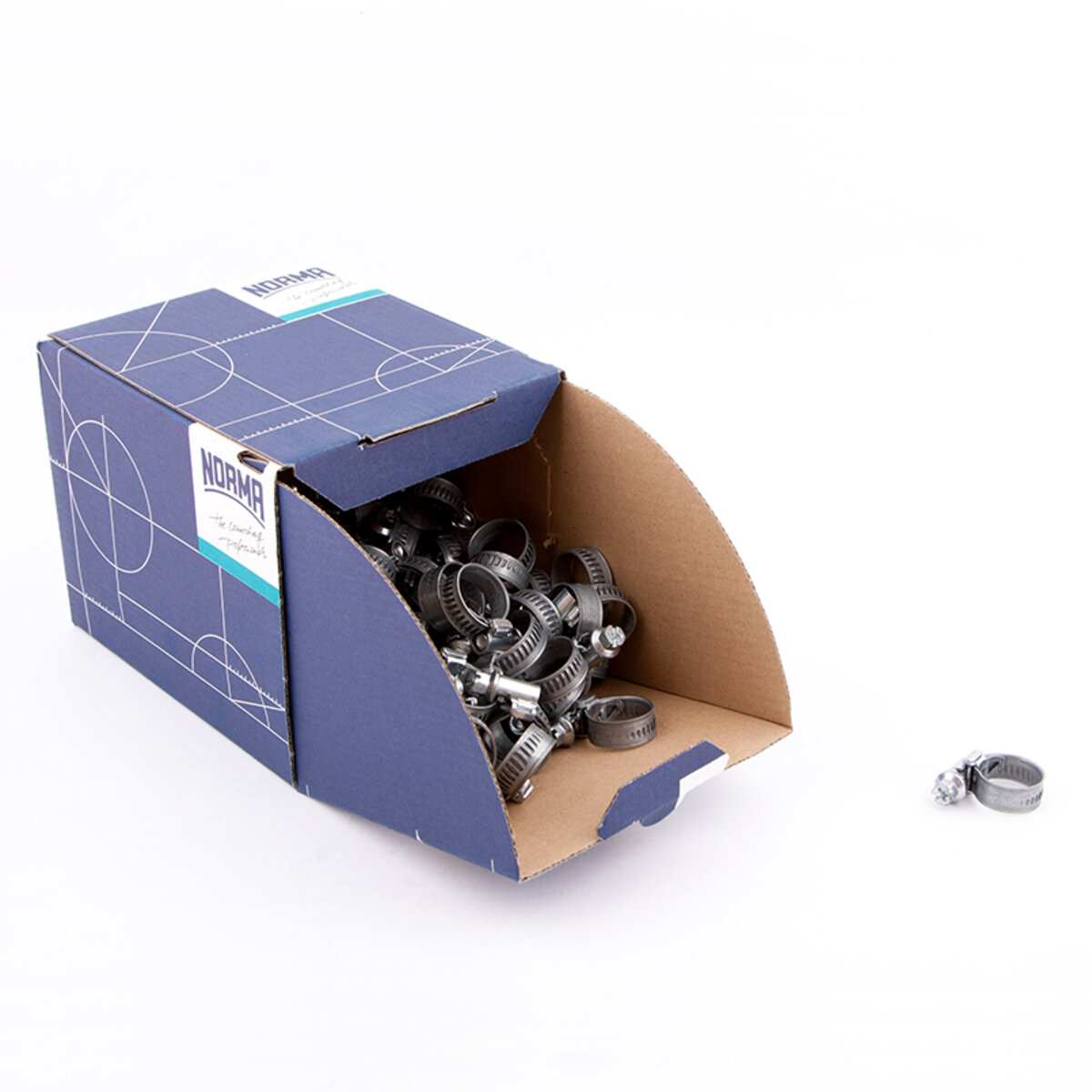 Хомути Norma 12-18/W1, 9мм C7, 100шт (0126 7565 015) дивитися фото №1