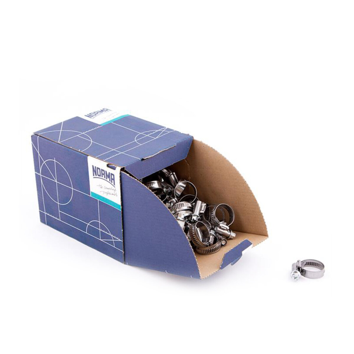 Хомути Norma 16-27/W1, 9мм C7, 100шт (0126 7565 021) дивитися фото №1