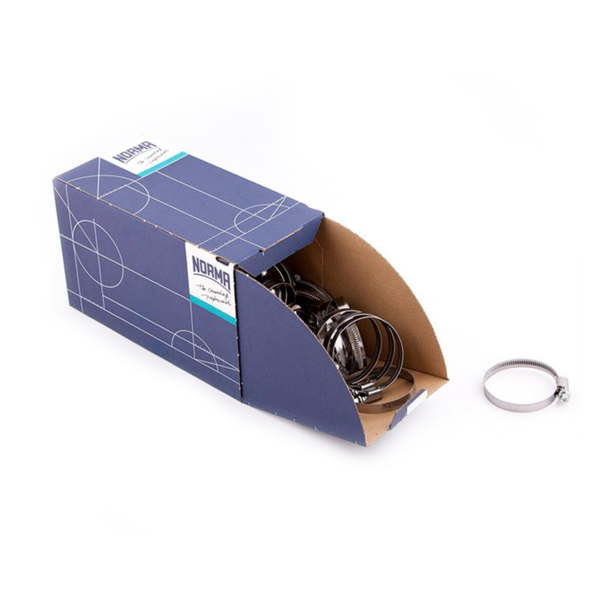 Хомути Norma 40-60/W1, 9мм C7, 50шт (0126 7565 050) дивитися фото №1