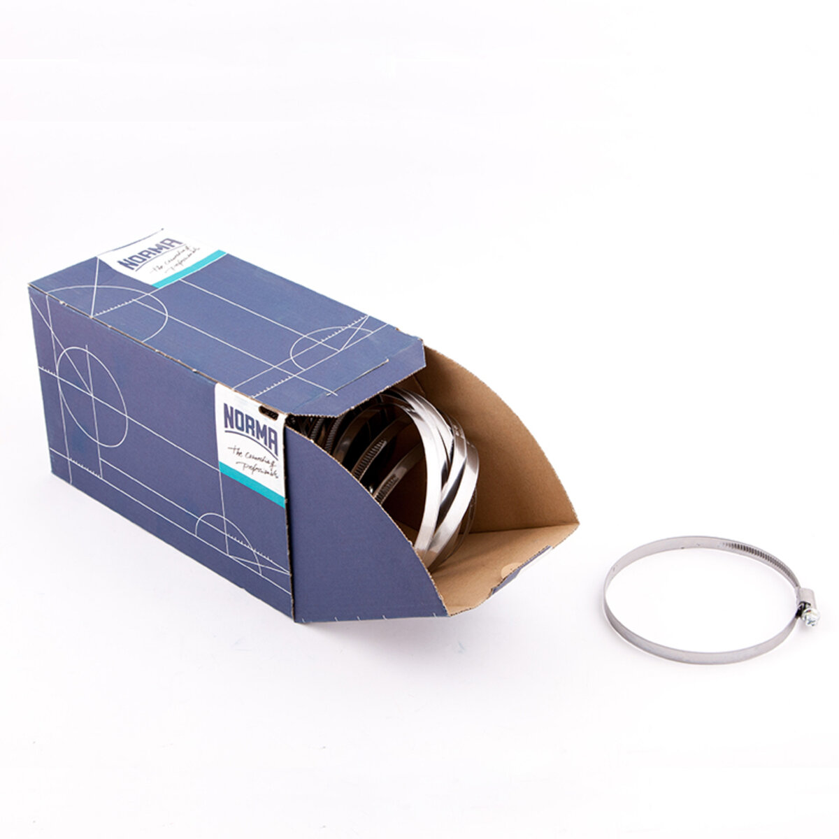 Хомути Norma 90-110/W2, 9мм C7, 25шт (0126 7702 100) дивитися фото №1