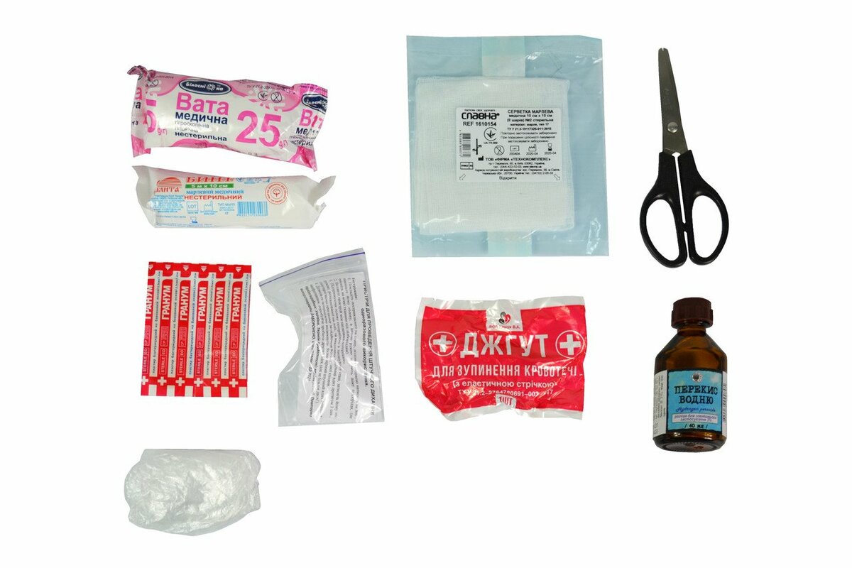 Аптечка медична автомобільна-1, згідно ТУ, мякий футляр (02-002-M) дивитися фото №2