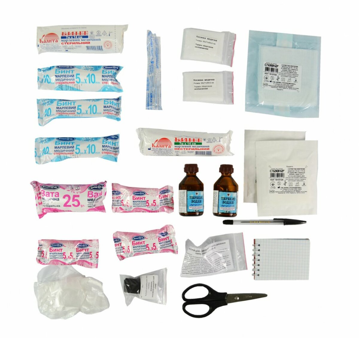 Аптечка медична автомобільна-2, згідно ТУ, мякий футляр (02-011-M) дивитися фото №4