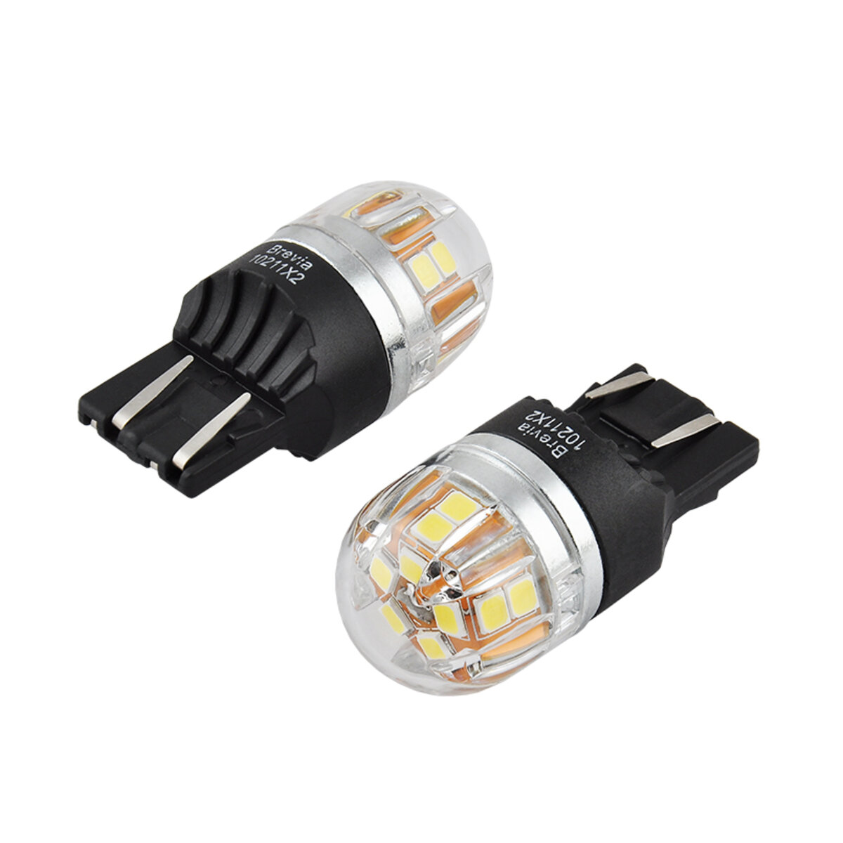 LED автолампа Brevia S-Power W21/5W 330Lm 15x2835SMD 12/24V CANbus, 2шт (10211X2) дивитися фото №5