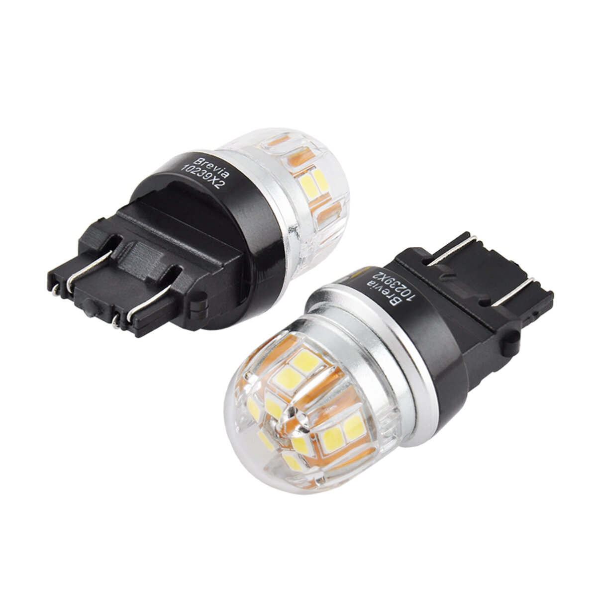 LED автолампа Brevia S-Power P27/7W (3157) 330Lm 15x2835SMD 12/24V CANbus 2шт (10239X2) дивитися фото №5