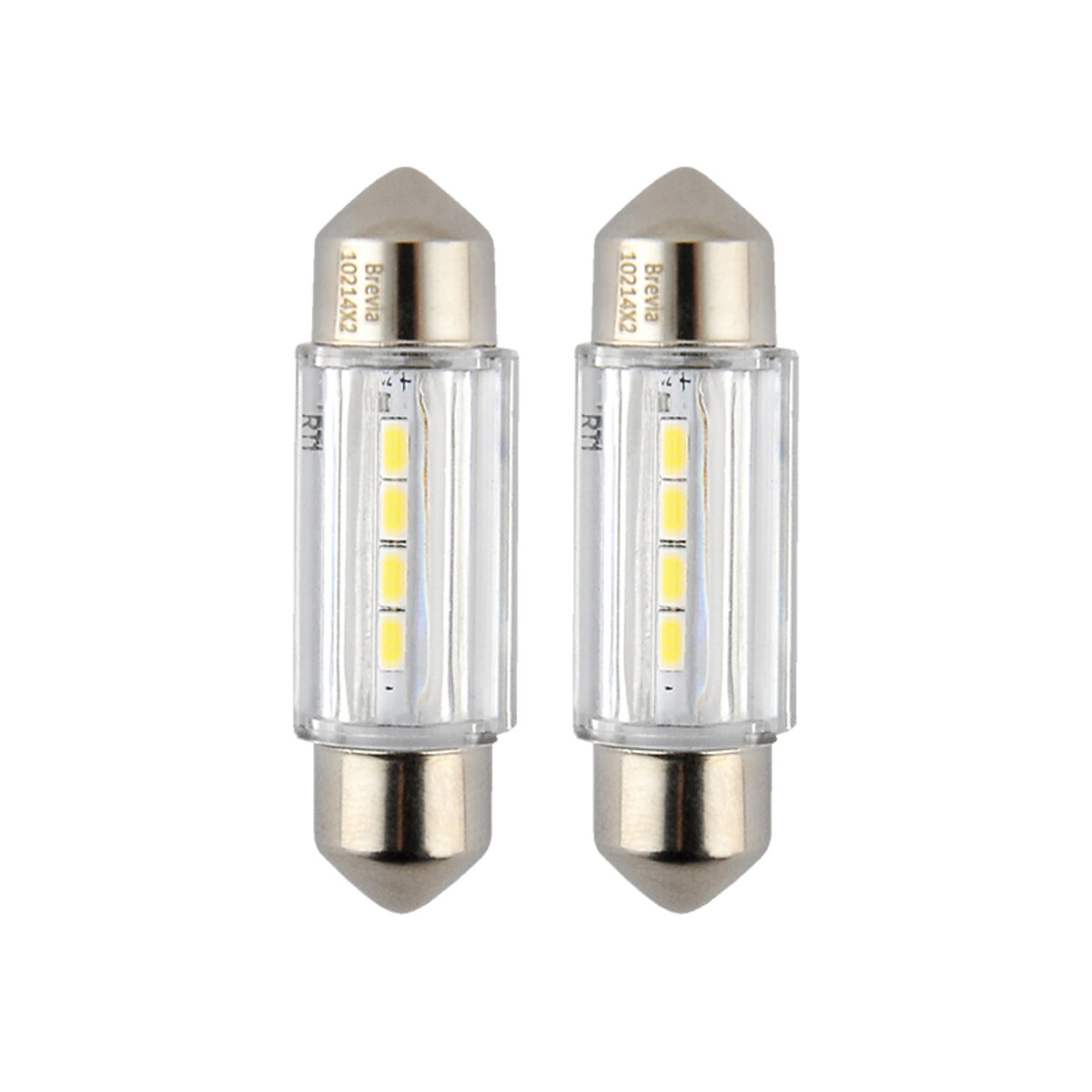 LED автолампа Brevia S-Power C5W (C10W) T11x36 180Lm 4x2835SMD 12V CANbus, 2шт (10214X2) дивитися фото №3