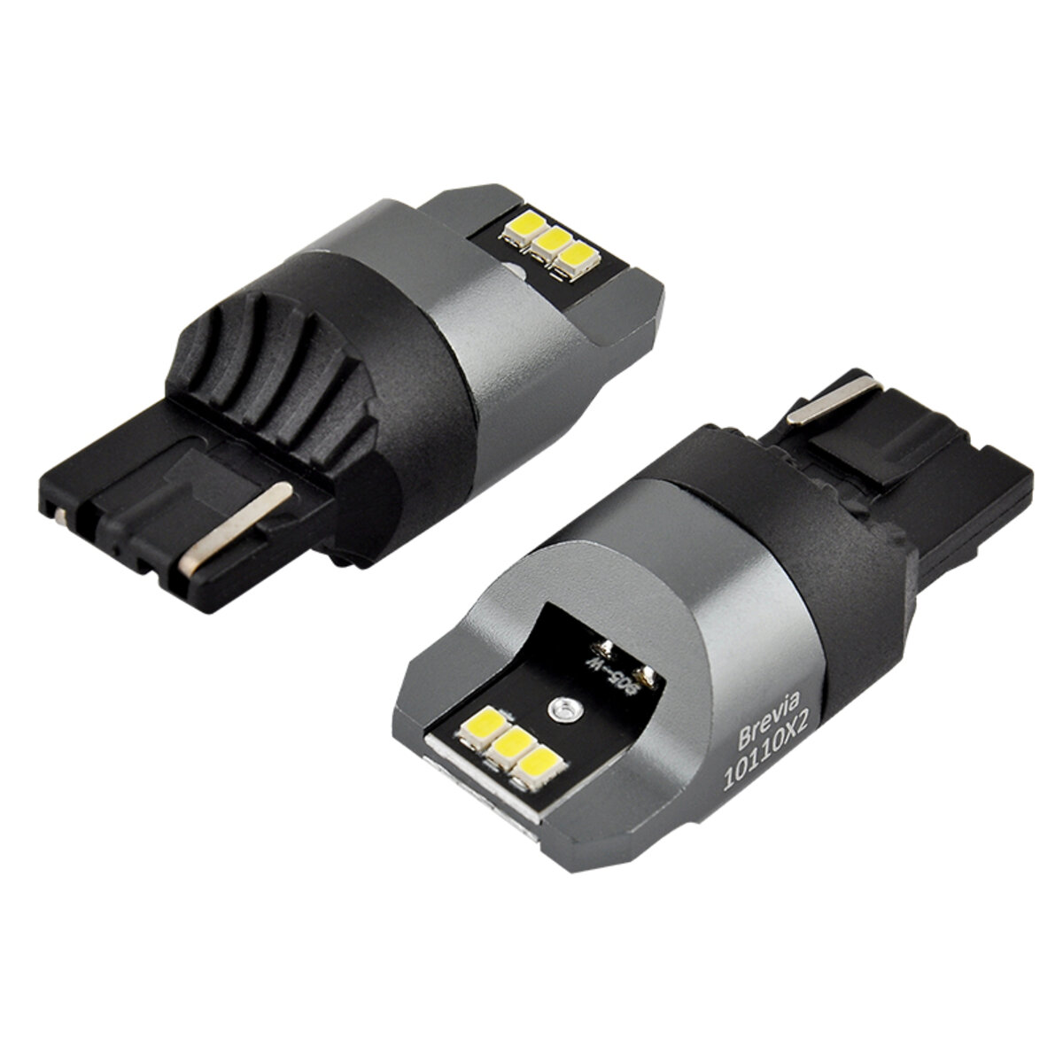LED автолампа Brevia Power W21W 330Lm 6x3020SMD 12/24V CANbus, 2шт (10110X2) дивитися фото №3