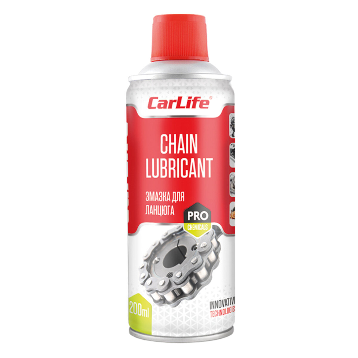 Змазка для ланцюгів CarLife Chain Lube Road, 200мл (CF205) дивитися фото №1