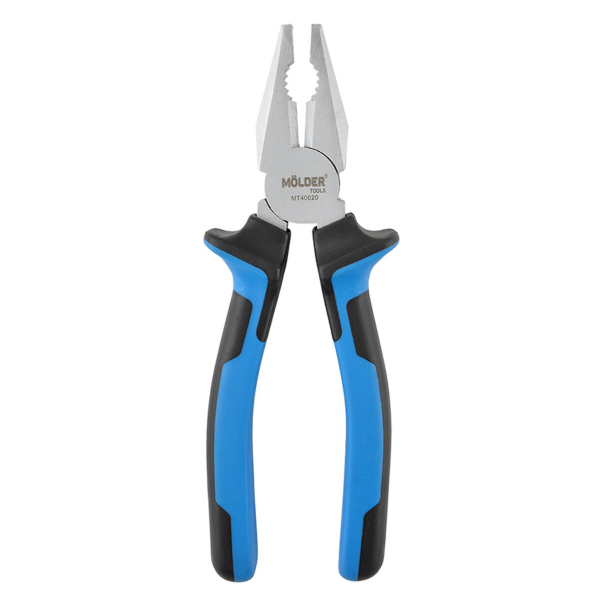 Плоскогубці Molder комбіновані Cr-V 200мм, двокомпонентна ручка (MT40020) дивитися фото №2